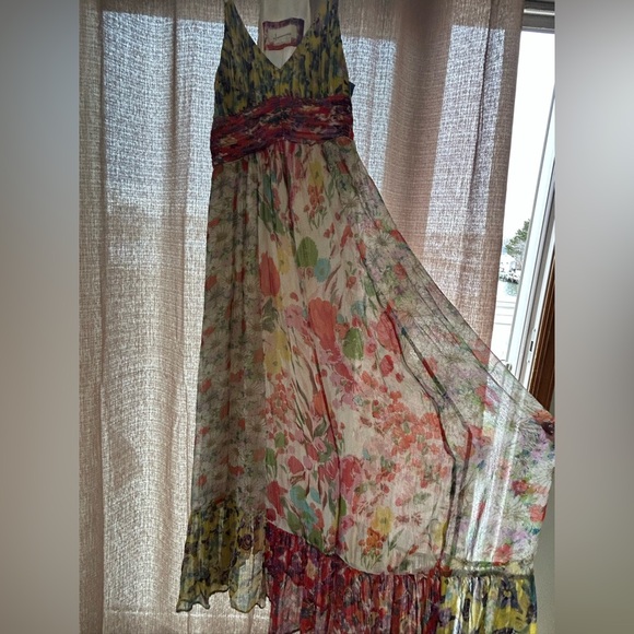 Anthropologie Malibu Floral Maxi Dress Size 0 retails $220 - Picture 8 of 16